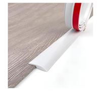 Striscia di transizione per porte a pavimento, Striscia adesiva for soglia porta, in PVC, multicolore, 3,5 cm x 100 cm(White)