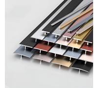 Striscia di transizione per porte a pavimento, Striscia di transizione for modanatura a T in alluminio for porta, 90 cm (0,6-4 cm), multicolore, confezione da 3(Silver White,4cm/1.57in)