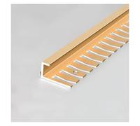 Striscia di transizione per porte a pavimento, Striscia di transizione in alluminio for laminato, legno, moquette e piastrelle, 0,55-1,85 cm, confezione da 90 cm(Gold,1.25cm)