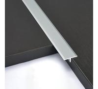 Striscia di transizione per porte - Stampaggio a T per pavimenti in legno, laminato, piastrelle e cemento senza cuciture, divisore in alluminio resistente per bordi lisci del pavimento
