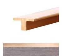 Striscia di transizione per soglia della porta, finitura in ottone spazzolato per pavimenti senza soluzione di continuità tra la plancia in vinile e il laminato
