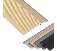 Striscia di Transizione per Soglia di Passaggio Al Pavimento,Striscia Divisoria Piatta per Cucina Laminato Vinile,Rampa di Soglia in Alluminio per Porte,Soglia Sella Scanalata(Size:90cm/35 in,Color:A)