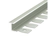 Striscia di transizione Surprecision in alluminio per pavimenti, per il legno/piastrelle, modanatura dei bordi, soglia per porte (tipo T champagne, 8 mm), 3 pezzi