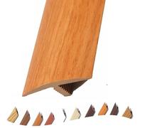 Striscia di transizione tagliabile con profilo a T autoadesiva per il collegamento di fughe del pavimento, passaggio dal legno alle piastrelle, profilo dei bordi in PVC (rovere rosso)