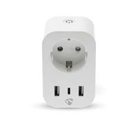 Striscia elettricanessa Wi-Fi porte USB-A/USB-C Wattmetro 3680W Tipo E Francia