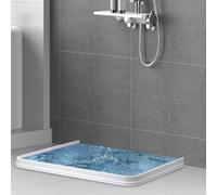 Striscia flessibile di contenimento dell'acqua per docce moderne che si adatta a bordi curvi o dritti per limitare la migrazione indesiderata dell'acqua (1,5 m)
