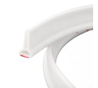 Striscia flessibile di contenimento dell'acqua per docce moderne che si adatta a bordi curvi o dritti per limitare la migrazione indesiderata dell'acqua (2,5 m)