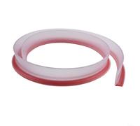 Striscia flessibile in silicone per doccia e doccia, barriera in TPE con supporto per la prevenzione delle perdite sul pavimento del bagno (trasparente)