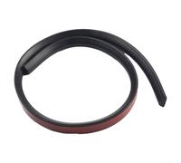 Striscia flessibile per barriera dell'acqua del bagno, guarnizione in silicone per soglie della doccia, trattiene l'acqua all'interno e separa le zone asciutte e bagnate (nero, 100 cm)