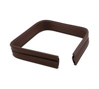 Striscia flessibile per la parte inferiore della porta di casa, antivento, impermeabile, insonorizzante, in PVC, per sigillare gli spazi vuoti (marrone)