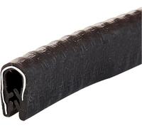 Striscia for bordi di tenuta a forma di U 3,28 piedi con spazio in metallo forte ma flessibile for porte di camion e applicazioni domestiche, nero, 13 mm x 8 mm (Colore : Blac(Black,13mm x 7mm)