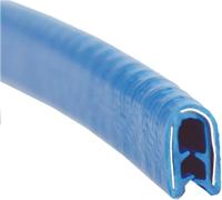 Striscia for bordi di tenuta a forma di U da 6,56 piedi con spazio in metallo Forte ma flessibile, facile da installare for porte di auto, camion, blu, 10 mm x 7 mm (Colore : Blu, S(Blu,13mm x 8mm)