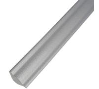 Striscia for calafataggio angolare, nastro adesivo for calafataggio, rivestimento staccabile e incollabile for pareti, pavimenti, banconi, piastrelle e altro ancora - 12 mm for 1 m(Silver)