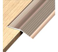 Striscia For Differenza Di Altezza In Lega Di Alluminio, Pavimenti In Legno E Finiture For Bordi In Piastrelle, Striscia For Soglia, Larghezza 55 Mm, For Differenze Di Altezza Di 6-20 Mm.(Rose gold)