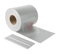 STRISCIA FRANGIVISTA IN PVC + 20 CLIP (450 gr/m) cm. 19x35 mt col. grigio chiaro