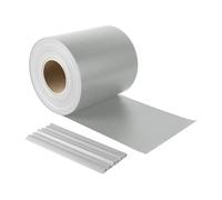 STRISCIA FRANGIVISTA IN PVC + 20 CLIP (450 gr/m) cm. 19x35 mt - Confine - Colore: Grigio