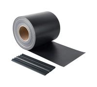 STRISCIA FRANGIVISTA IN PVC + 20 CLIP (450 gr/m) cm. 19x35 mt - Confine - Colore: Nero