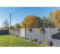 Striscia Frangivista in Tecno Rattan Antracite 19x204 cm - Confine Confine Arred