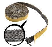 Striscia Guarnizione Corda Stufa 18mmx3mm Nero Guarnizioni Porta Camino Ricambio