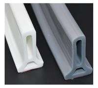 Striscia impermeabile per soglia doccia, Striscia di tappo dell'acqua for pavimento, inondazione del bagno in silicone, sistema ritenzione della diga soglia, Doo pieghevole(Clear,6m/236 inch)