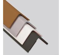 Striscia impermeabile per zoccolo dell'armadio per zone del lavello della cucina, profilo di tenuta per ridurre l'esposizione all'umidità e l'accumulo di polvere sulla linea del pavimento (bianco (15