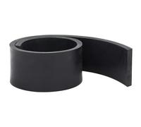 Striscia in gomma per spazzaneve nera, 80 x 10 x 1 cm, gomma stirene butadiene con doppio strato a rete per una pulizia efficiente della neve e funzionamento silenzioso su vialetti, marciapiedi