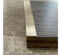Striscia in ottone per soglia della porta, striscia di transizione per pavimenti piatti, barra di copertura per fessure per piastrelle in vinile laminato e legno, protezione per bordi scale per