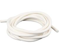 Striscia in spugna di gomma siliconica da 1 m, cavo in schiuma solida bianca, for strisce sigillanti insonorizzate for apparecchiature for finestrini della portiera dell'auto(4Mm)