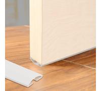 Striscia inferiore per porte della stanza, isolamento acustico e parabrezza, guarnizione flessibile per spazi tra 4 e 15 mm, lunghezza 90 cm (marrone)