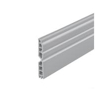 Striscia isolante e antivento per porte con design a triplo strato, composizione in TPE e resistente per una protezione sicura della cucitura inferiore della porta (grigio)