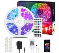 Striscia LED 10M Bluetooth, ALED LIGHT Strisce LED RGB 5050 SMD e Alimentatore 12V + Telecomando a 44 Tasti + Recettore, Luce LED per Decorazione, Casa, TV, Stanza, Cucina, Festa