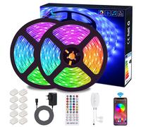 Striscia LED 10m Musicale Nastri Led Bluetooth RGB 12V con Controller Bluetooth