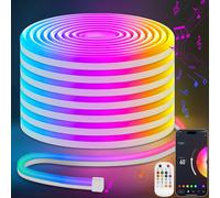 Striscia Led 10M Strisce LED RGB Controllo App 24V IP65 Impermeabile Luci Neon