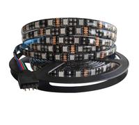 Striscia LED 12V RGB Strisce 5M Scheda PCB Nera 5050 IP65 Impermeabile 300 LEDs