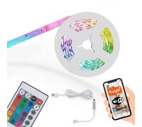 Striscia LED 150 LED 7,5 W RGB con WiFi e Bluetooth 5 m bianco Bianco