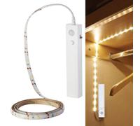 STRISCIA LED 2,4W 1METRO CALDA IP65 CON SENSORE A BATTERIE VT-8082-LED2573 V-TAC