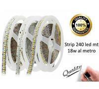 Striscia led 24 volt 18W effetto continuo Alta luminosità strip led Sanan luce fredda
