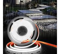 Striscia led 24v 10 metri 15W/M Dimmerabile strip Linear COB lama luce continua 280 LED/M 16200 lm impermeabile IP68 ideale per illuminare piscina fontana barca yatch (Bianco Freddo 6500K)