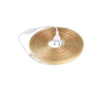 Striscia LED 2835 230V AC impermeabile IP65 Bianco Caldo 2800K-3500K 20m + spina