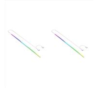 Striscia LED 2X Barra luminosa magnetica per computer 5V/3PIN ARGB per scheda madre Striscia luminosa per atmosfera colorata Lampada fai da te