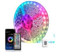 Striscia LED 30 Metri; Bluetooth RGB Led Camera Con Telecomando; App Controllato