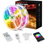 Striscia LED 30 Metri, Luci LED 5050 RGB per Camera, Con Telecomando a 40 Tasti