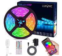 Striscia LED 5M Bluetooth Strisce LED Flessibile 5050 RGB Impermeabile