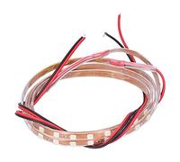 Striscia LED 90 cm 90 p inazione Decorativa 2V ivers per Auto e Moto, Luce Arancione, Flessibile e ente
