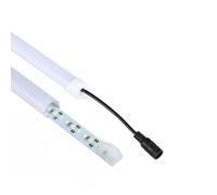 Striscia LED barra luminosa rigida copertura opaco profilo in alluminio 1 mt 12V sottopensile cucina luce bianco freddo caldo naturale (Luce naturale)
