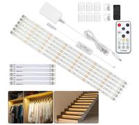 Striscia LED Bianco Caldo 3 Metri, Nastri LED per Cucina Sottopensile Kit Di Ill