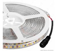 STRISCIA LED Bobina 5mt 5630 5050 3528 RGB Strip SMD Impermeabile IP65 e IP20