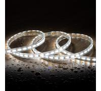 Striscia LED CCT 220V 120 LED/m 10W/m 900lm/m Larga 14mm Taglio 100cm IP65