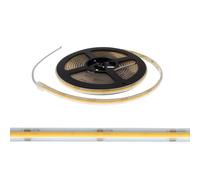 Striscia LED COB 10W/m 24VDC IP67 5m Luce Continua Colore Bianco Caldo 2.700K