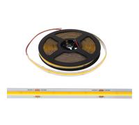 Striscia LED COB 15W/m 24VDC IP20 5m Professional Colore Bianco Caldo 2.700K